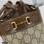 Gucci Horsebit 1955 Small Bucket Bag 637115 GG Supreme Canvas 2021