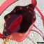 Valentino VLogo Walk Calfskin Bucket Bag Red 2021