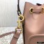Valentino VLogo Walk Calfskin Bucket Bag Nude Pink 2021