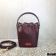 Valentino VLogo Walk Calfskin Bucket Bag Burgundy 2021