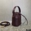 Valentino VLogo Walk Calfskin Bucket Bag Burgundy 2021
