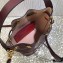 Valentino VLogo Walk Calfskin Bucket Bag Burgundy 2021