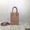 Valentino Mini VLogo Walk Calfskin Tote Bag Nude Pink 2021