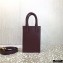 Valentino Mini VLogo Walk Calfskin Tote Bag Burgundy 2021