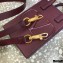 Valentino Mini VLogo Walk Calfskin Tote Bag Burgundy 2021