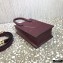 Valentino Mini VLogo Walk Calfskin Tote Bag Burgundy 2021