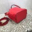 Valentino VLogo Walk Calfskin Bucket Bag Red 2021