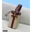 Fendi Mon Tresor Mini Bucket Bag FF Embroidered Canvas Burgundy 2021