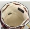 Fendi Mon Tresor Mini Bucket Bag FF Embroidered Canvas Burgundy 2021