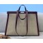 Fendi Medium Peekaboo X-Tote Shopper Bag FF Embroidered Canvas Burgundy 2021