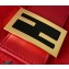 Fendi Vintage Suede Baguette Shoulder Bag Red 2021