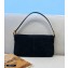 Fendi Vintage Suede Baguette Shoulder Bag Black 2021