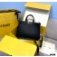 Fendi Leather Small Peekaboo X-Tote Shopper Bag Black 2021