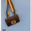 Fendi Flat Baguette Mini Bag Black with Detachable Shoulder Strap 2021