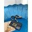 Fendi Flat Baguette Mini Bag Black with Detachable Shoulder Strap 2021
