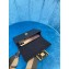 Fendi Flat Baguette Mini Bag Black with Detachable Shoulder Strap 2021
