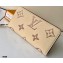 Louis Vuitton Monogram Empreinte Leather Zippy Wallet M80116 Cream/Bois de Rose Pink 2021