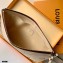 Louis Vuitton Monogram Empreinte Leather Daily Pouch Bag M80174 Cream/Bois de Rose Pink 2021