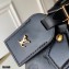 Louis Vuitton Lambskin Embossed Leather Speedy BB Bag M57111 Black 2021