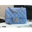 Chanel Lambskin Square Mini Classic Flap Bag Sky Blue 2021