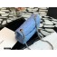 Chanel Lambskin Square Mini Classic Flap Bag Sky Blue 2021