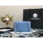 Chanel Lambskin Rectangular Small Classic Flap Bag Sky Blue 2021