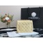 Chanel Lambskin Square Mini Classic Flap Bag Light Yellow 2021