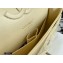 Chanel Lambskin Medium Classic Flap Bag Light Yellow 2021