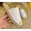 Fendi Embossed FF Leather Espadrilles Mules White 2021