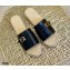 Fendi Croco Pattern Espadrilles Slides Black with FF Baguette 2021