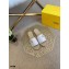 Fendi Croco Pattern Espadrilles Slides White with FF Baguette 2021