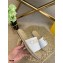 Fendi Croco Pattern Espadrilles Slides White with FF Baguette 2021