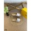 Fendi Croco Pattern Espadrilles Slides White with FF Baguette 2021