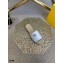 Fendi Croco Pattern Espadrilles Slides White with FF Baguette 2021