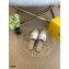 Fendi Croco Pattern Espadrilles Slides White with FF Baguette 2021