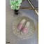 Fendi Croco Pattern Espadrilles Slides Pink with FF Baguette 2021