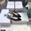 Dior J'Adior Slingback Ballerina Flats Mesh Embroidery Black 2021