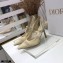 Dior Heel 9.5cm J'Adior Slingback Pumps Mesh Embroidery Creamy 2021