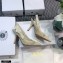 Dior Heel 9.5cm J'Adior Slingback Pumps Mesh Embroidery Creamy 2021