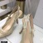 Dior Heel 9.5cm J'Adior Slingback Pumps Mesh Embroidery Creamy 2021