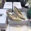 Dior Heel 6.5cm J'Adior Slingback Pumps Mesh Embroidery Creamy 2021