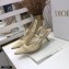 Dior Heel 6.5cm J'Adior Slingback Pumps Mesh Embroidery Creamy 2021