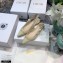 Dior J'Adior Slingback Ballerina Flats Mesh Embroidery Creamy 2021