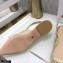 Dior J'Adior Slingback Ballerina Flats Mesh Embroidery Creamy 2021