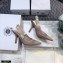 Dior Heel 9.5cm J'Adior Slingback Pumps Mesh Embroidery Nude 2021