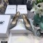 Dior Heel 9.5cm J'Adior Slingback Pumps Mesh Embroidery Gray 2021