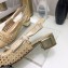 Dior Heel 3.5cm Moi Slingback Pumps Cannage Embroidered Mesh Beige 2021