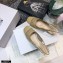 Dior Heel 1.5cm Moi Slingback Ballerina Flats Cannage Embroidered Mesh Beige 2021