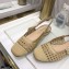 Dior Heel 1.5cm Moi Slingback Ballerina Flats Cannage Embroidered Mesh Beige 2021