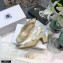 Dior Heel 7cm Moi Slingback Pumps Cannage Embroidered Mesh Creamy 2021